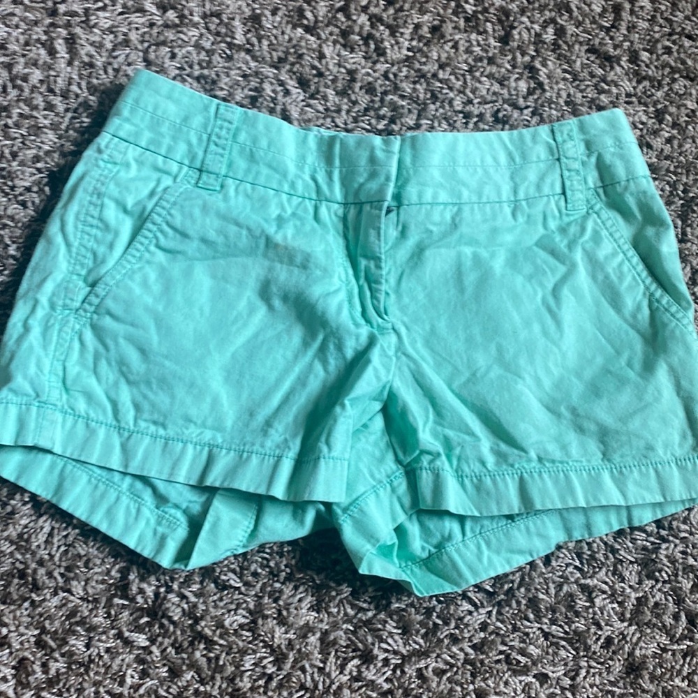 J Crew Factory Mint Chino Shorts Size 00